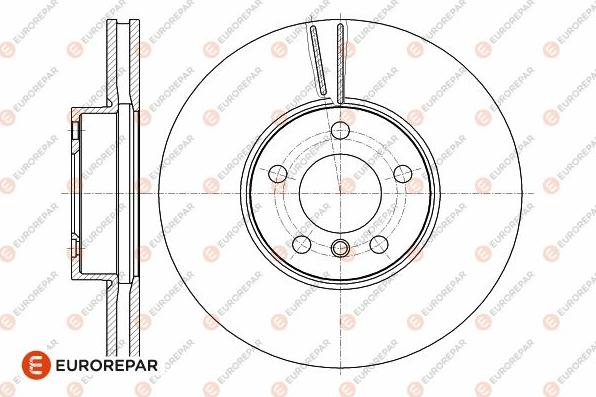 EUROREPAR 1642759380 - Тормозной диск autospares.lv