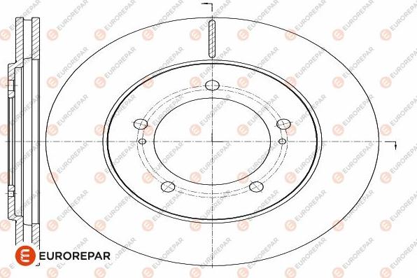 EUROREPAR 1642759280 - Тормозной диск autospares.lv