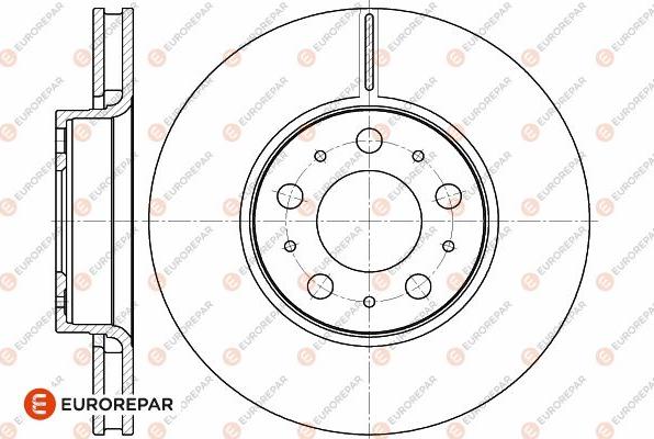 EUROREPAR 1642754780 - Тормозной диск autospares.lv