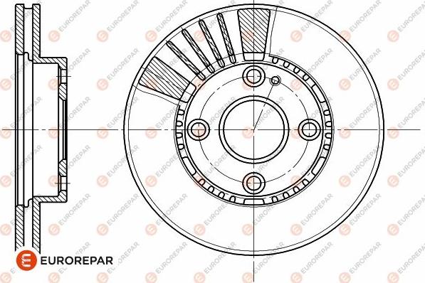 EUROREPAR 1642755980 - Тормозной диск autospares.lv