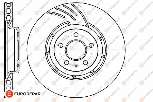 EUROREPAR 1642755080 - Тормозной диск autospares.lv