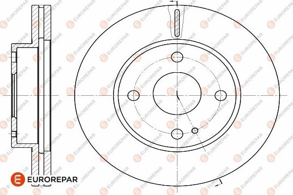 EUROREPAR 1642755880 - Тормозной диск autospares.lv