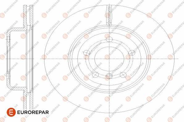 EUROREPAR 1642755380 - Тормозной диск autospares.lv