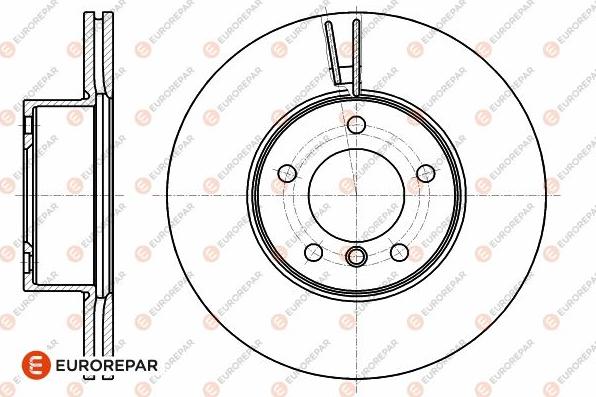 EUROREPAR 1642755780 - Тормозной диск autospares.lv