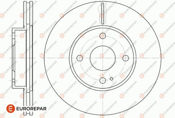 EUROREPAR 1642756580 - Тормозной диск autospares.lv