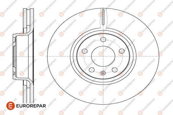EUROREPAR 1642756380 - Тормозной диск autospares.lv