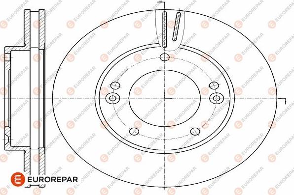 EUROREPAR 1642750680 - Тормозной диск autospares.lv