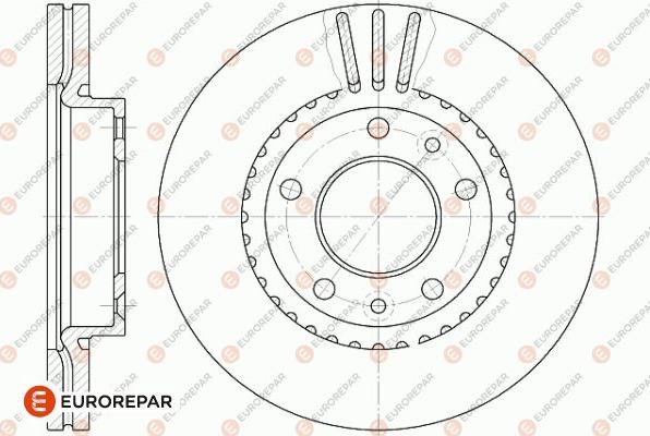 EUROREPAR 1642751680 - Тормозной диск autospares.lv