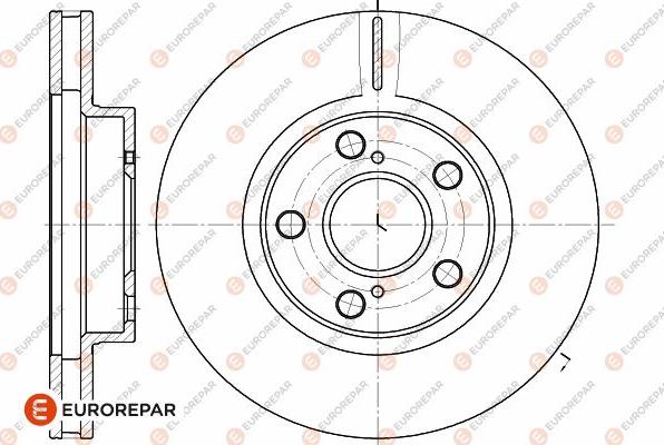 EUROREPAR 1642751880 - Тормозной диск autospares.lv