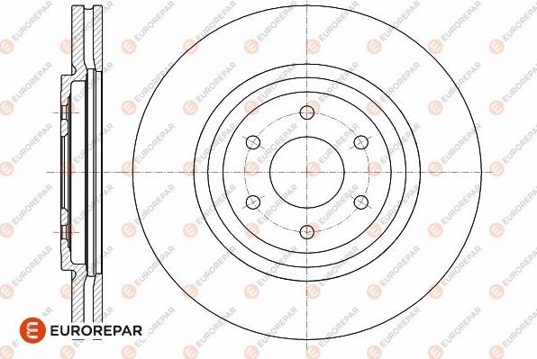 EUROREPAR 1642758480 - Тормозной диск autospares.lv