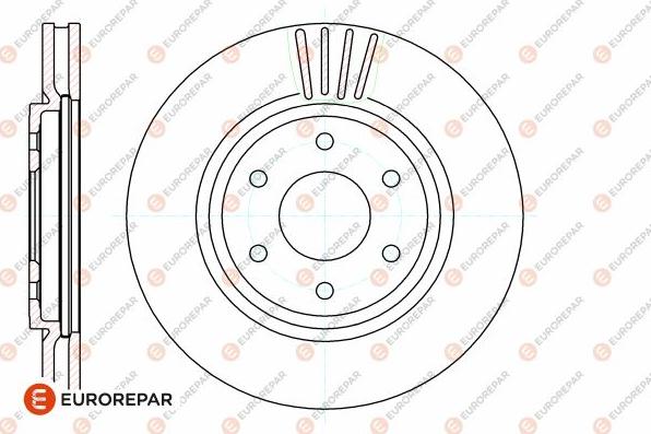 EUROREPAR 1642758580 - Тормозной диск autospares.lv