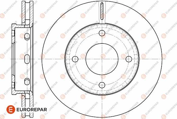 EUROREPAR 1642758080 - Тормозной диск autospares.lv