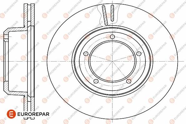 EUROREPAR 1642758780 - Тормозной диск autospares.lv