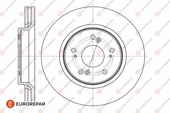 EUROREPAR 1642753580 - Тормозной диск autospares.lv