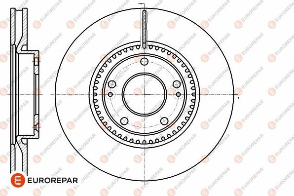 EUROREPAR 1642757080 - Тормозной диск autospares.lv