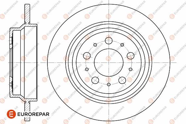 EUROREPAR 1642769980 - Тормозной диск autospares.lv