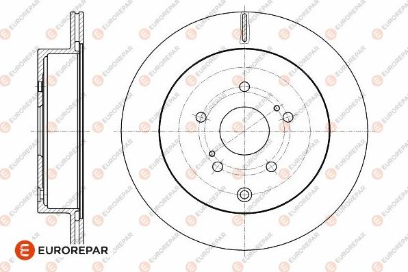 EUROREPAR 1642769380 - Тормозной диск autospares.lv