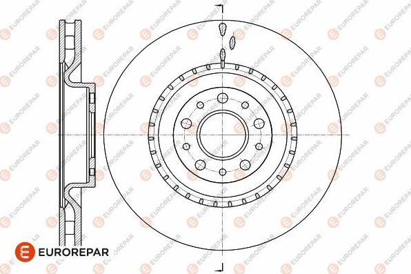 EUROREPAR 1642764680 - Тормозной диск autospares.lv