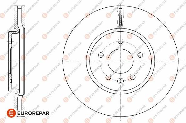 EUROREPAR 1642764880 - Тормозной диск autospares.lv