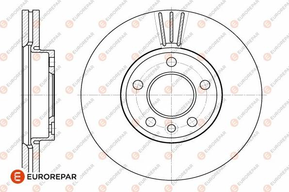 EUROREPAR 1642765480 - Тормозной диск autospares.lv