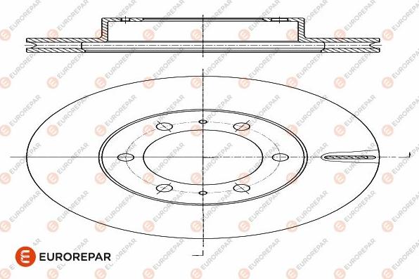 EUROREPAR 1642765680 - Тормозной диск autospares.lv