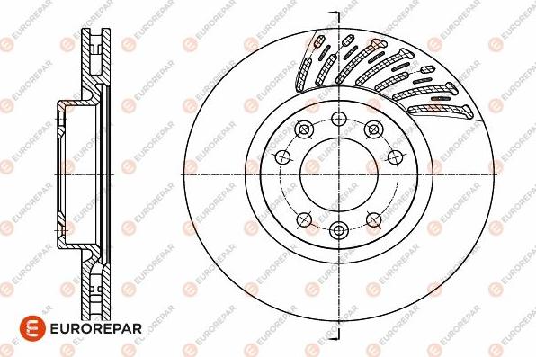 EUROREPAR 1642765080 - Тормозной диск autospares.lv