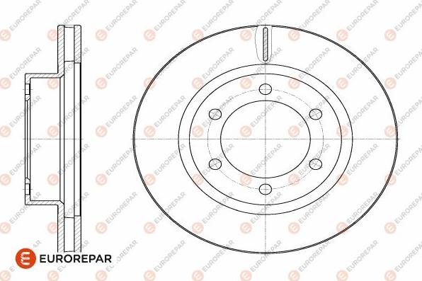 EUROREPAR 1642765780 - Тормозной диск autospares.lv