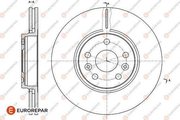 EUROREPAR 1642760880 - Тормозной диск autospares.lv