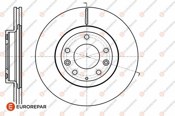 EUROREPAR 1642761580 - Тормозной диск autospares.lv