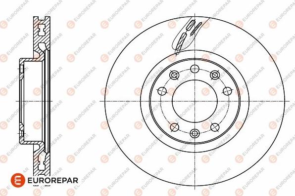 EUROREPAR 1642761380 - Тормозной диск autospares.lv