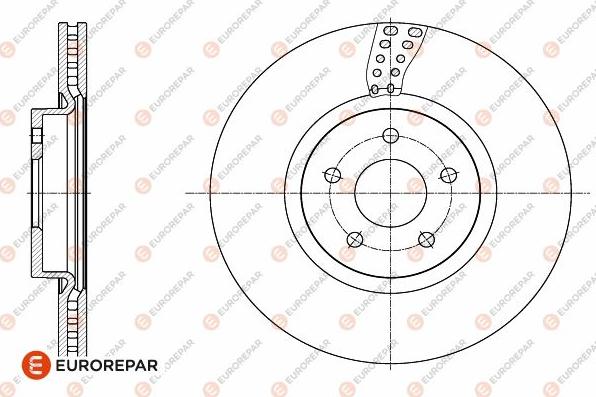 EUROREPAR 1642763580 - Тормозной диск autospares.lv