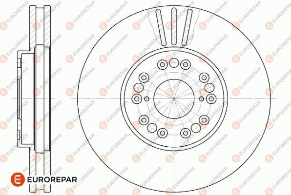 EUROREPAR 1642763680 - Тормозной диск autospares.lv