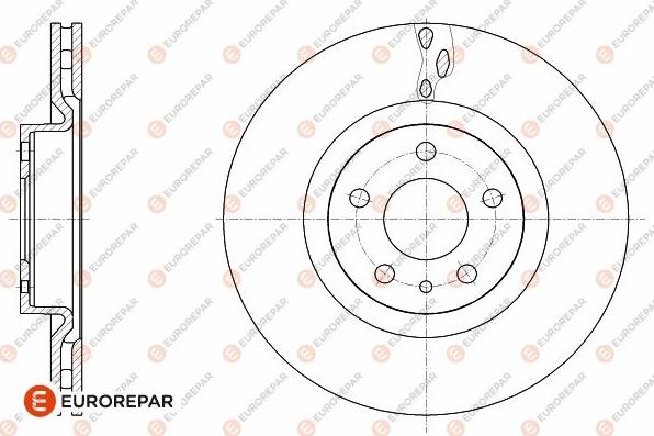 EUROREPAR 1642763080 - Тормозной диск autospares.lv