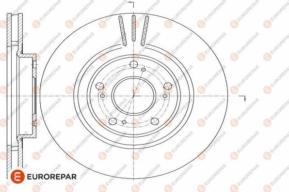 EUROREPAR 1642763180 - Тормозной диск autospares.lv