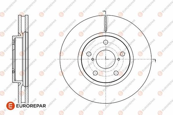 EUROREPAR 1642763880 - Тормозной диск autospares.lv