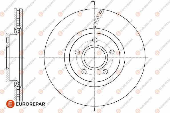 EUROREPAR 1642763380 - Тормозной диск autospares.lv