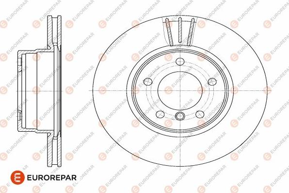 EUROREPAR 1642762480 - Тормозной диск autospares.lv