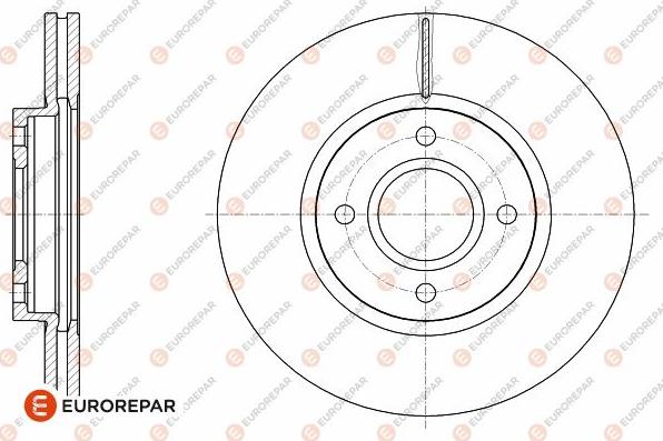 EUROREPAR 1642762180 - Тормозной диск autospares.lv