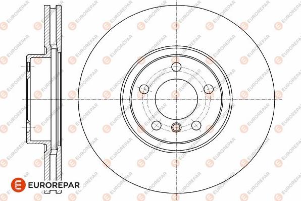 EUROREPAR 1642762280 - Тормозной диск autospares.lv