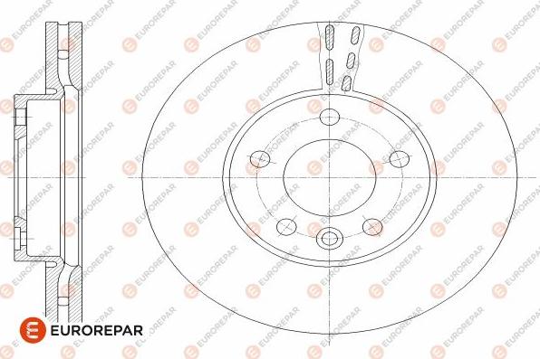 EUROREPAR 1642767580 - Тормозной диск autospares.lv