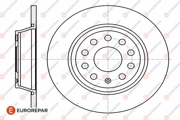 EUROREPAR 1642767780 - Тормозной диск autospares.lv