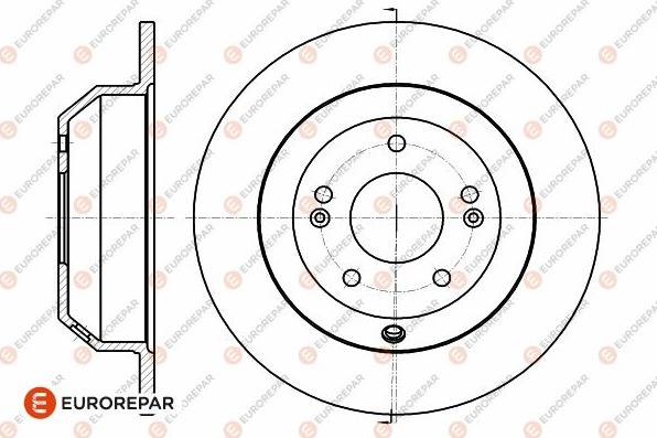 EUROREPAR 1642780980 - Тормозной диск autospares.lv