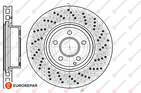 EUROREPAR 1642780380 - Тормозной диск autospares.lv