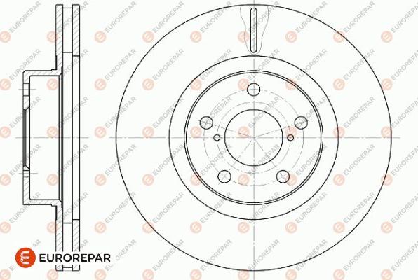 EUROREPAR 1642781580 - Тормозной диск autospares.lv