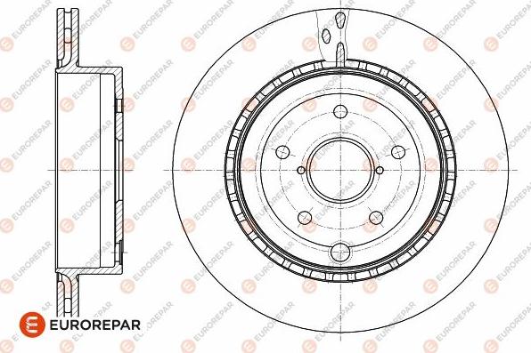 EUROREPAR 1642781680 - Тормозной диск autospares.lv