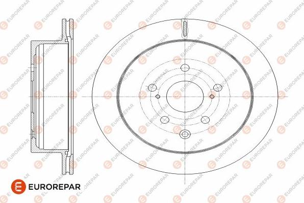 EUROREPAR 1642779980 - Тормозной диск autospares.lv