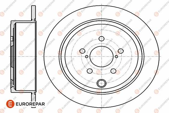 EUROREPAR 1642779480 - Тормозной диск autospares.lv