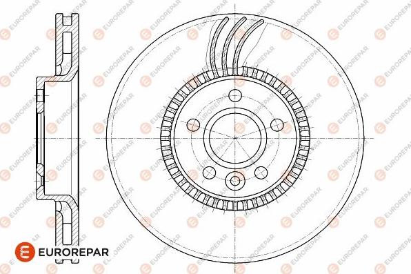 EUROREPAR 1642779680 - Тормозной диск autospares.lv