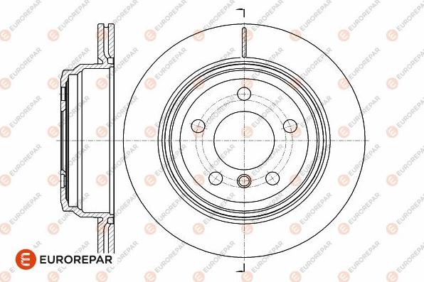 EUROREPAR 1642774380 - Тормозной диск autospares.lv