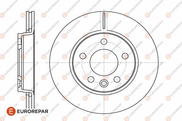 EUROREPAR 1642776980 - Тормозной диск autospares.lv